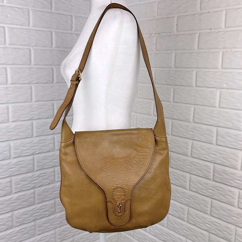 VINTAGE MORRIS MOSKOWITZ GENUINE LEATHER MESSENGER SADDLE BAG MADE IN ITALY